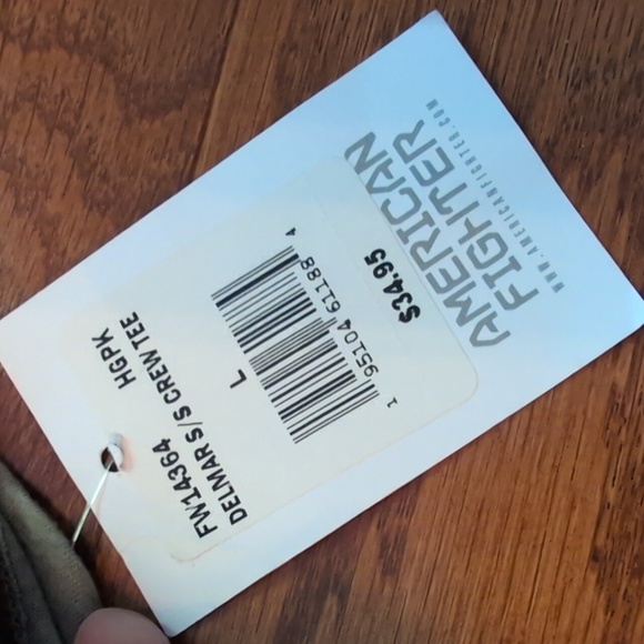 American Fighter Grey Tshirt with back and front print in Large NWT - Picture 4 of 7